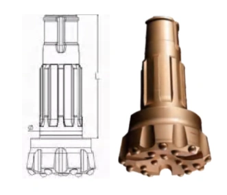 DTH drill bits without skirt